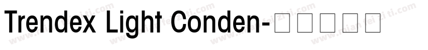 Trendex Light Conden字体转换